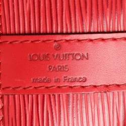 Louis Vuitton Red Epi Leather Petit Noe Bag