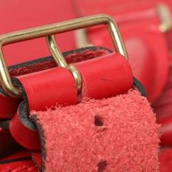 Louis Vuitton Red Epi Leather Keepall 50 Bag