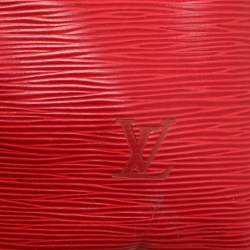 Louis Vuitton Red Epi Leather Keepall 50 Bag
