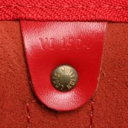 Louis Vuitton Red Epi Leather Keepall 50 Bag