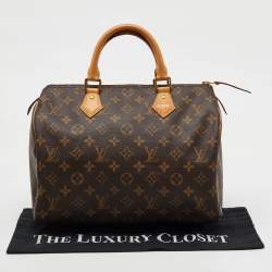 Pre Owned Louis Vuitton Monogram Canvas Speedy 30 Bag