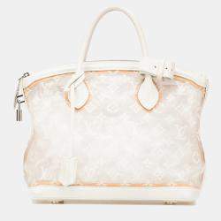 Louis Vuitton White Limited Edition Monogram Transparence Lockit