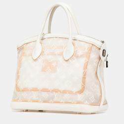Louis Vuitton White Limited Edition Monogram Transparence Lockit