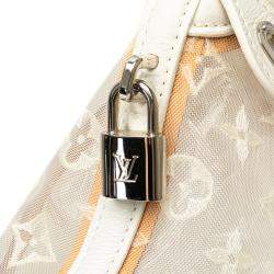 Louis Vuitton White Limited Edition Monogram Transparence Lockit