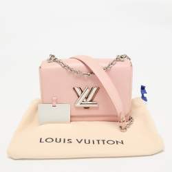 Louis Vuitton Rose Ballerine Epi Leather Twist Chain MM Bag