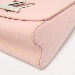 Louis Vuitton Rose Ballerine Epi Leather Twist Chain MM Bag