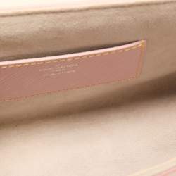 Louis Vuitton Rose Ballerine Epi Leather Twist Chain MM Bag