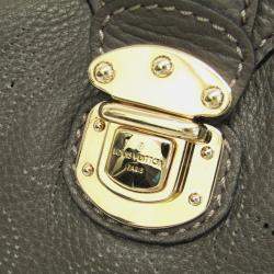 Pre Owned  Louis Vuitton Brown Mahina Leather Shoulder Bag 