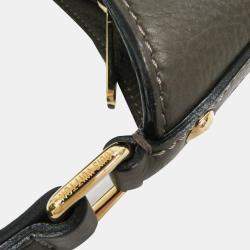 Pre Owned  Louis Vuitton Brown Mahina Leather Shoulder Bag 
