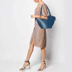 Pre Owned Louis Vuitton Blue Epi Leather Saint Jacques GM Bag
