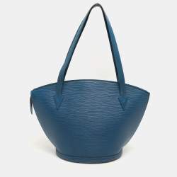 Pre Owned Louis Vuitton Blue Epi Leather Saint Jacques GM Bag