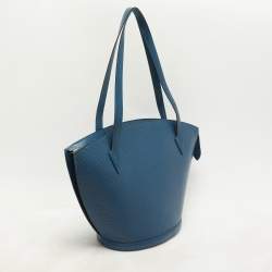 Pre Owned Louis Vuitton Blue Epi Leather Saint Jacques GM Bag