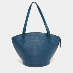 Pre Owned Louis Vuitton Blue Epi Leather Saint Jacques GM Bag