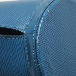 Pre Owned Louis Vuitton Blue Epi Leather Saint Jacques GM Bag