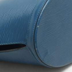 Pre Owned Louis Vuitton Blue Epi Leather Saint Jacques GM Bag