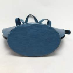 Pre Owned Louis Vuitton Blue Epi Leather Saint Jacques GM Bag