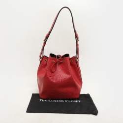 Louis Vuitton Red Epi Leather Petit Noe Bag