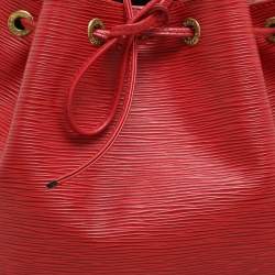 Louis Vuitton Red Epi Leather Petit Noe Bag