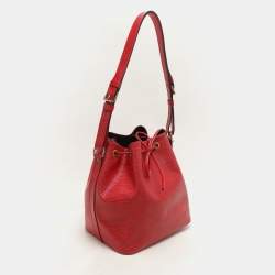 Louis Vuitton Red Epi Leather Petit Noe Bag