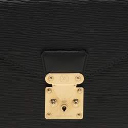 Louis Vuitton Black Epi Leather Sellier Dragonne Clutch