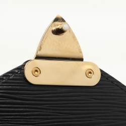 Louis Vuitton Black Epi Leather Sellier Dragonne Clutch