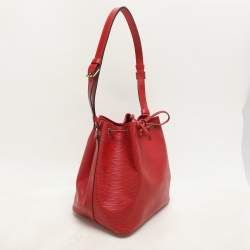 Louis Vuitton Red Epi Leather Petit Noe Bag
