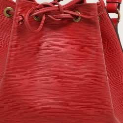 Louis Vuitton Red Epi Leather Petit Noe Bag