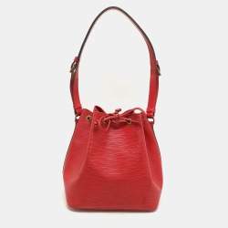 Louis Vuitton Red Epi Leather Petit Noe Bag