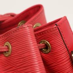 Louis Vuitton Red Epi Leather Petit Noe Bag