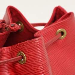 Louis Vuitton Red Epi Leather Petit Noe Bag