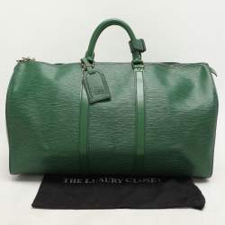 Louis Vuitton Green Epi Leather Keepall 50 Bag