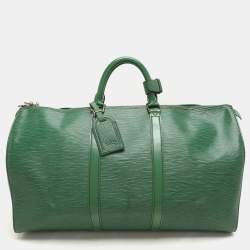 Louis Vuitton Green Epi Leather Keepall 50 Bag