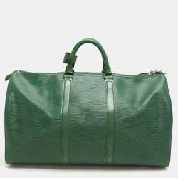 Louis Vuitton Green Epi Leather Keepall 50 Bag