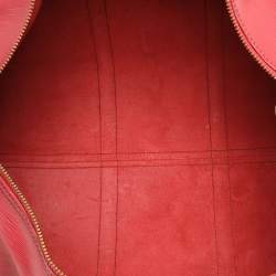 Louis Vuitton Red Epi Leather Keepall 50 Bag
