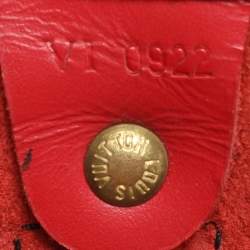 Louis Vuitton Red Epi Leather Keepall 50 Bag