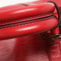 Louis Vuitton Red Epi Leather Keepall 50 Bag