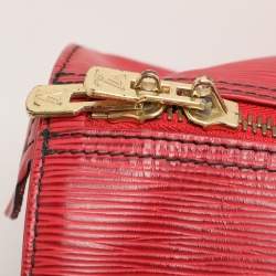 Louis Vuitton Red Epi Leather Keepall 50 Bag
