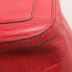 Louis Vuitton Red Epi Leather Keepall 50 Bag