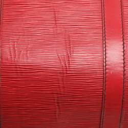 Louis Vuitton Red Epi Leather Keepall 50 Bag