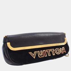 Louis Vuitton Black Suede and Goatskin Avant Garde Pochette