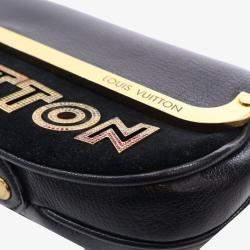 Louis Vuitton Black Suede and Goatskin Avant Garde Pochette