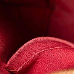 Pre Owned Louis Vuitton Red Monogram Vernis Alma BB