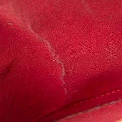 Pre Owned Louis Vuitton Red Monogram Vernis Alma BB
