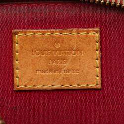 Pre Owned Louis Vuitton Red Monogram Vernis Alma BB
