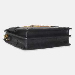 Pre Owned Louis Vuitton Black Epi Leather Trunk Clutch