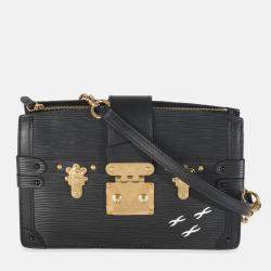 Pre Owned Louis Vuitton Black Epi Leather Trunk Clutch
