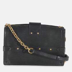 Pre Owned Louis Vuitton Black Epi Leather Trunk Clutch