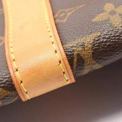 Pre Owned Louis Vuitton Keepall 45 Travel Hand Bag Monogram Leather Brown