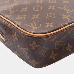 Louis Vuitton Brown Monogram Canvas Port Documan Pegas Briefcase 