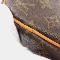 Pre Owned Louis Vuitton Brown Monogram Canvas Leather Trouville Handbag 